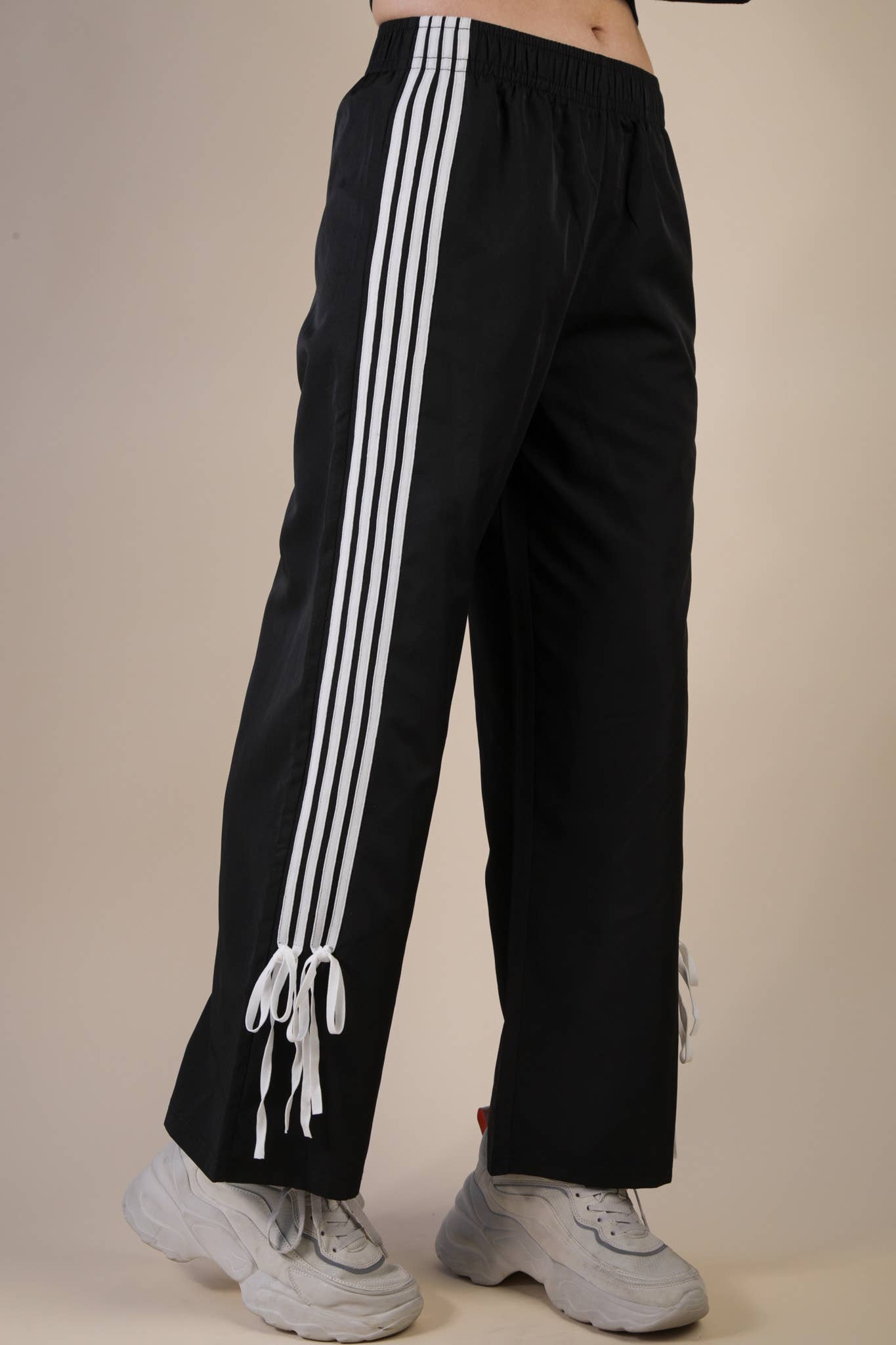 Side Ribbon Jersey Pants