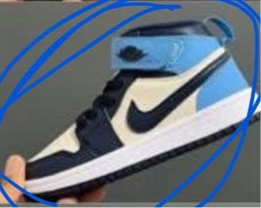 Blue Hi Top Sneaker