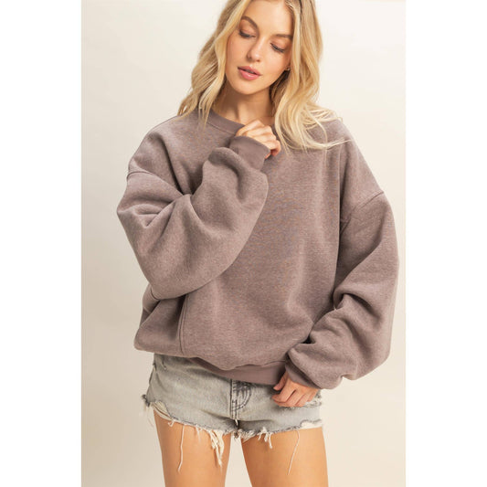 Oversized Crew Neck Sweatshirt