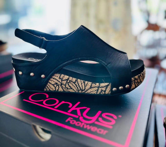 Corkys Carley- Black Floral