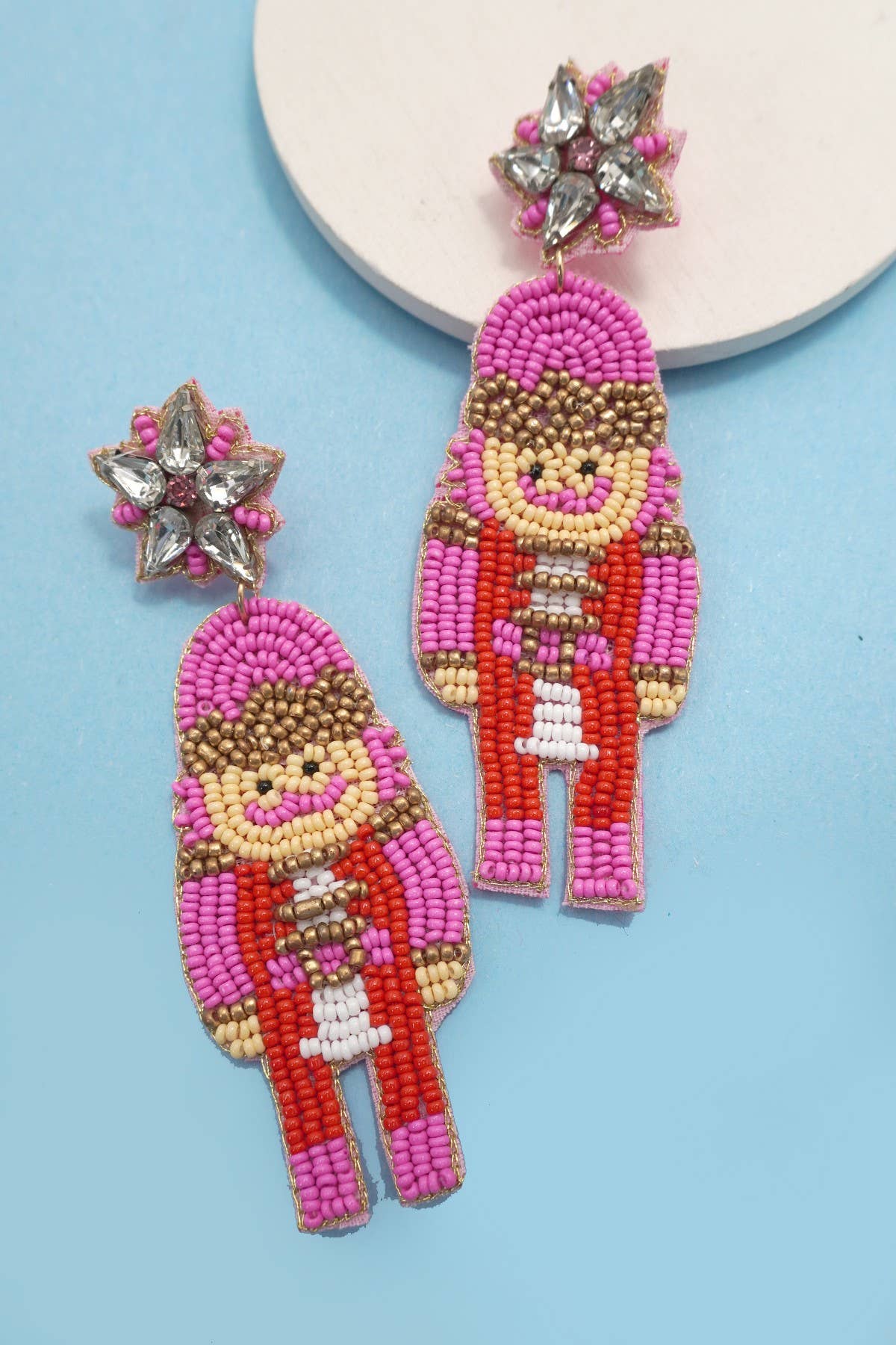 Nutcracker Beaded Earrings