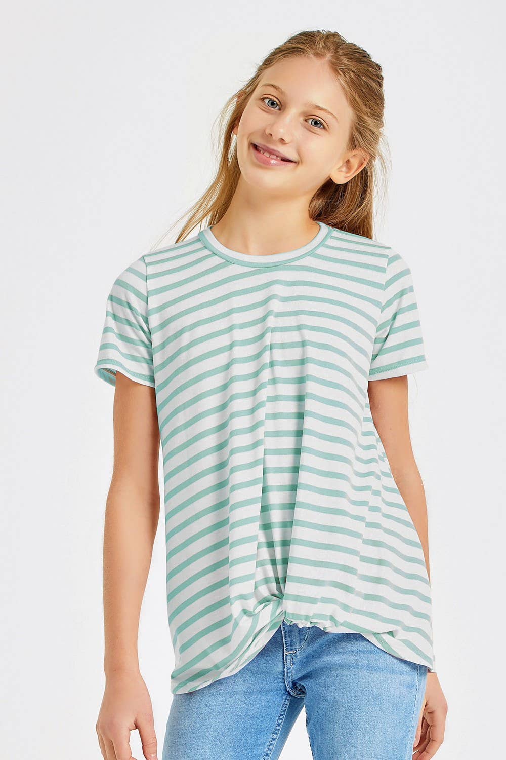 Twist Knot Stripe Shirt