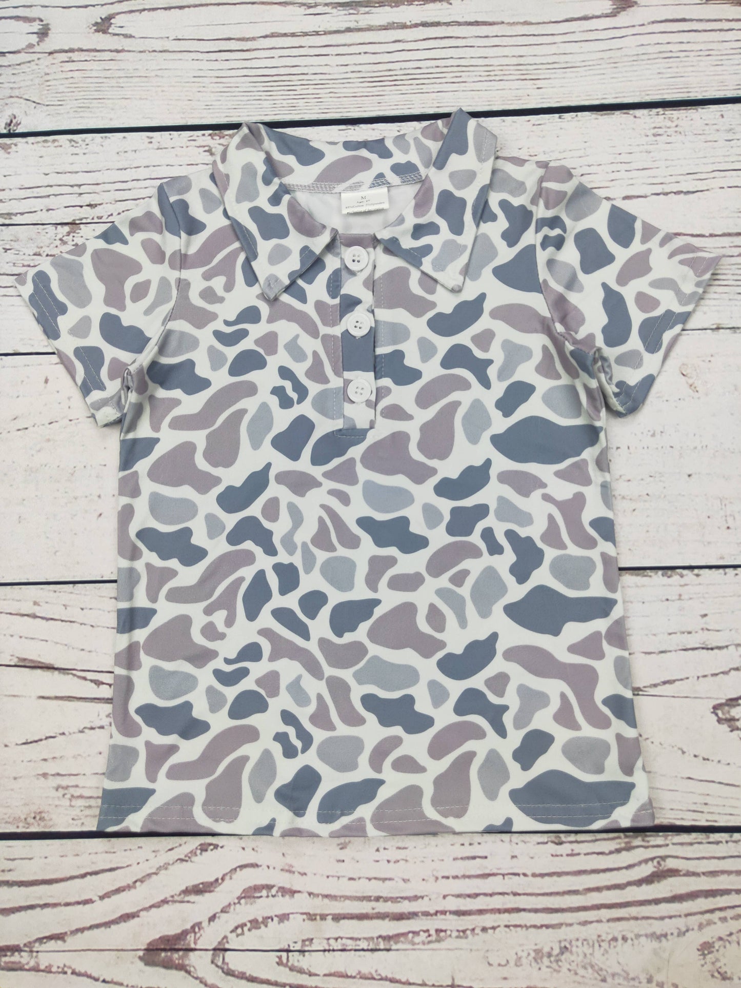 Boys Camo Polo