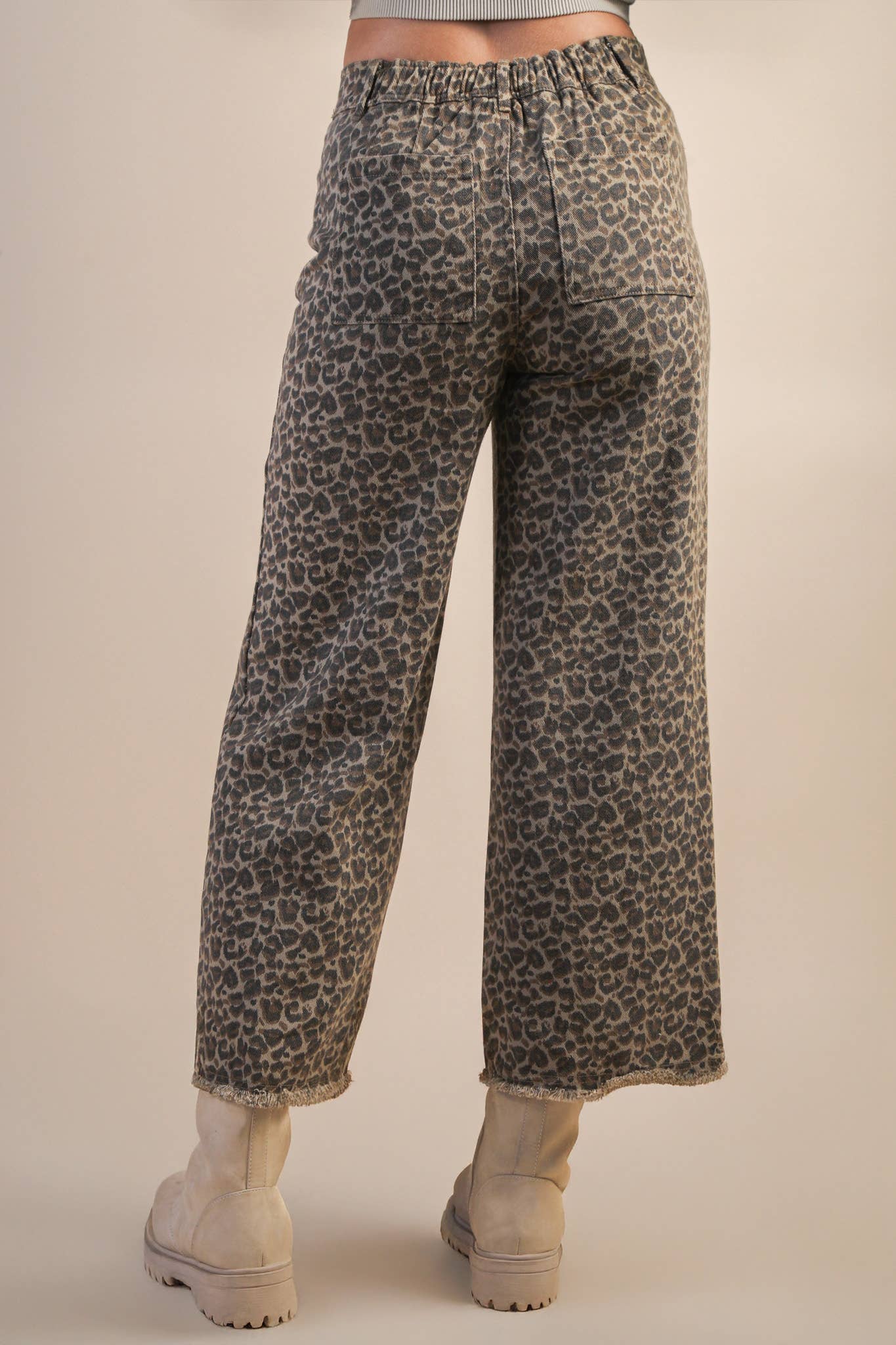 Leopard Straight Pants