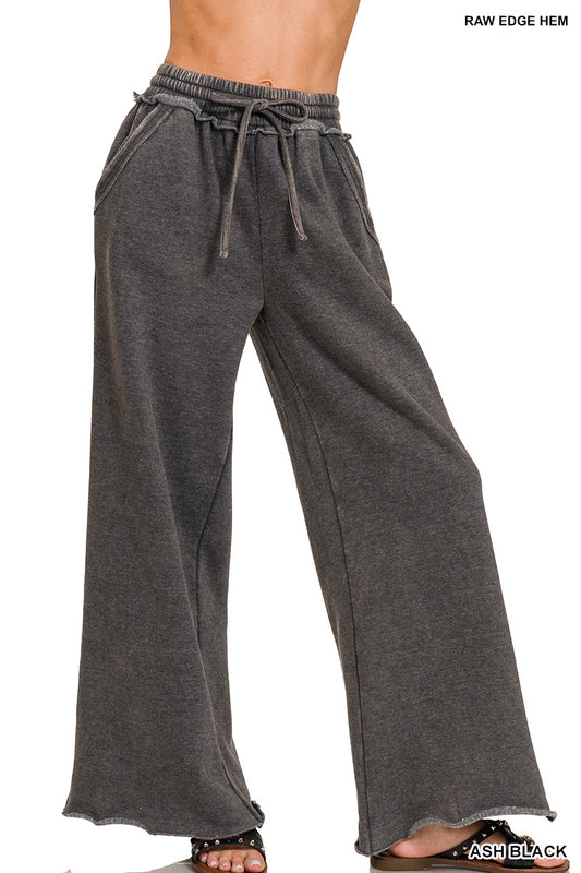 Zenana Wide Leg Sweatpants