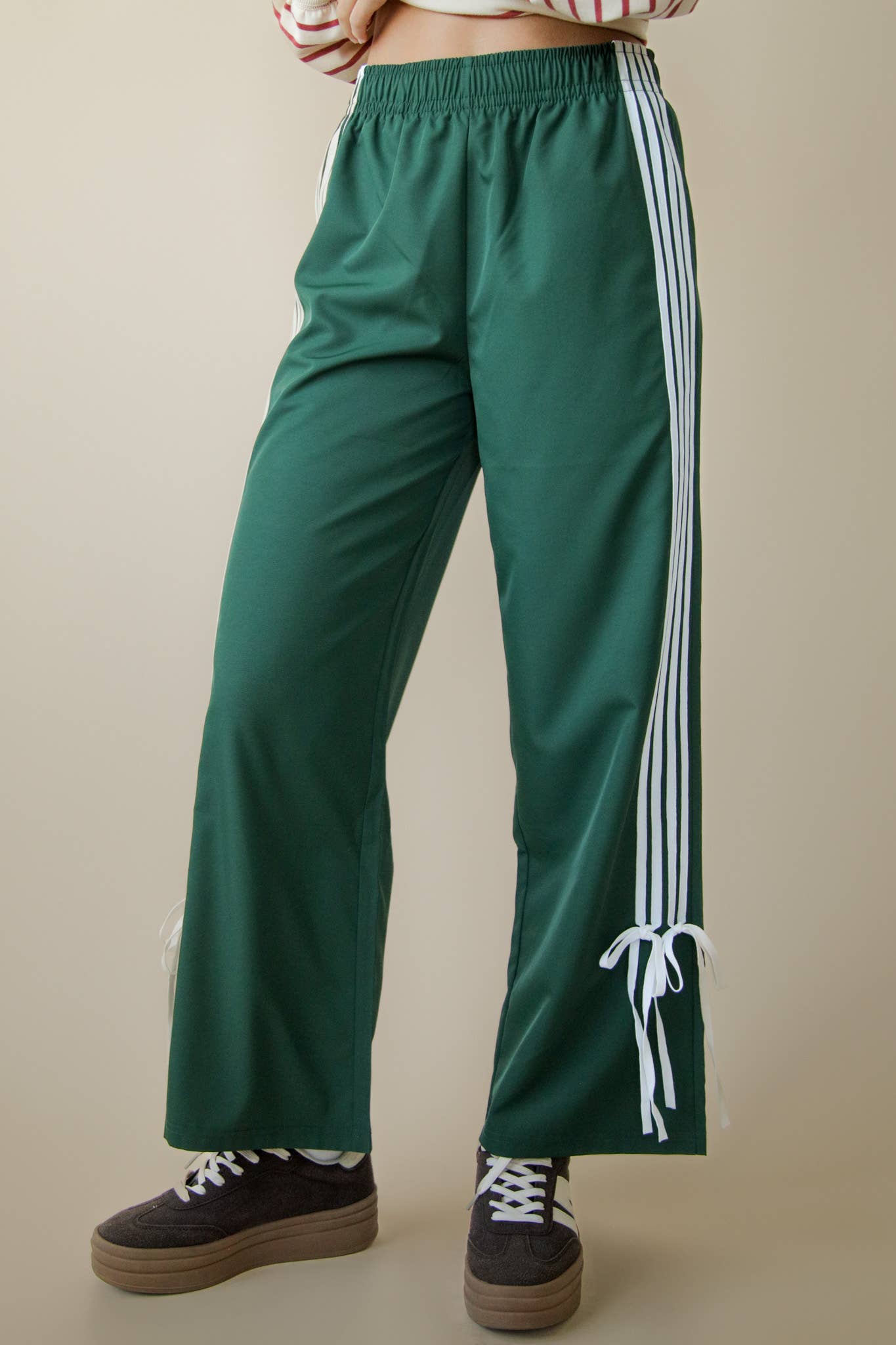 Side Ribbon Jersey Pants