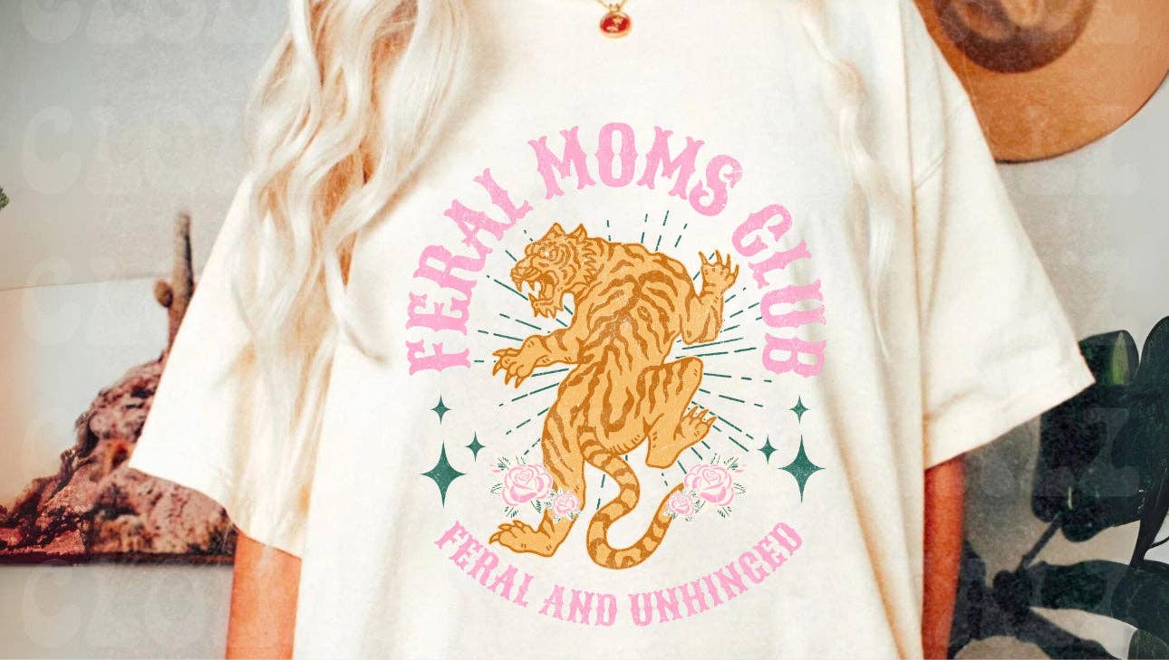 Graphic Tee - Comfort Color DTF - Feral Moms Club