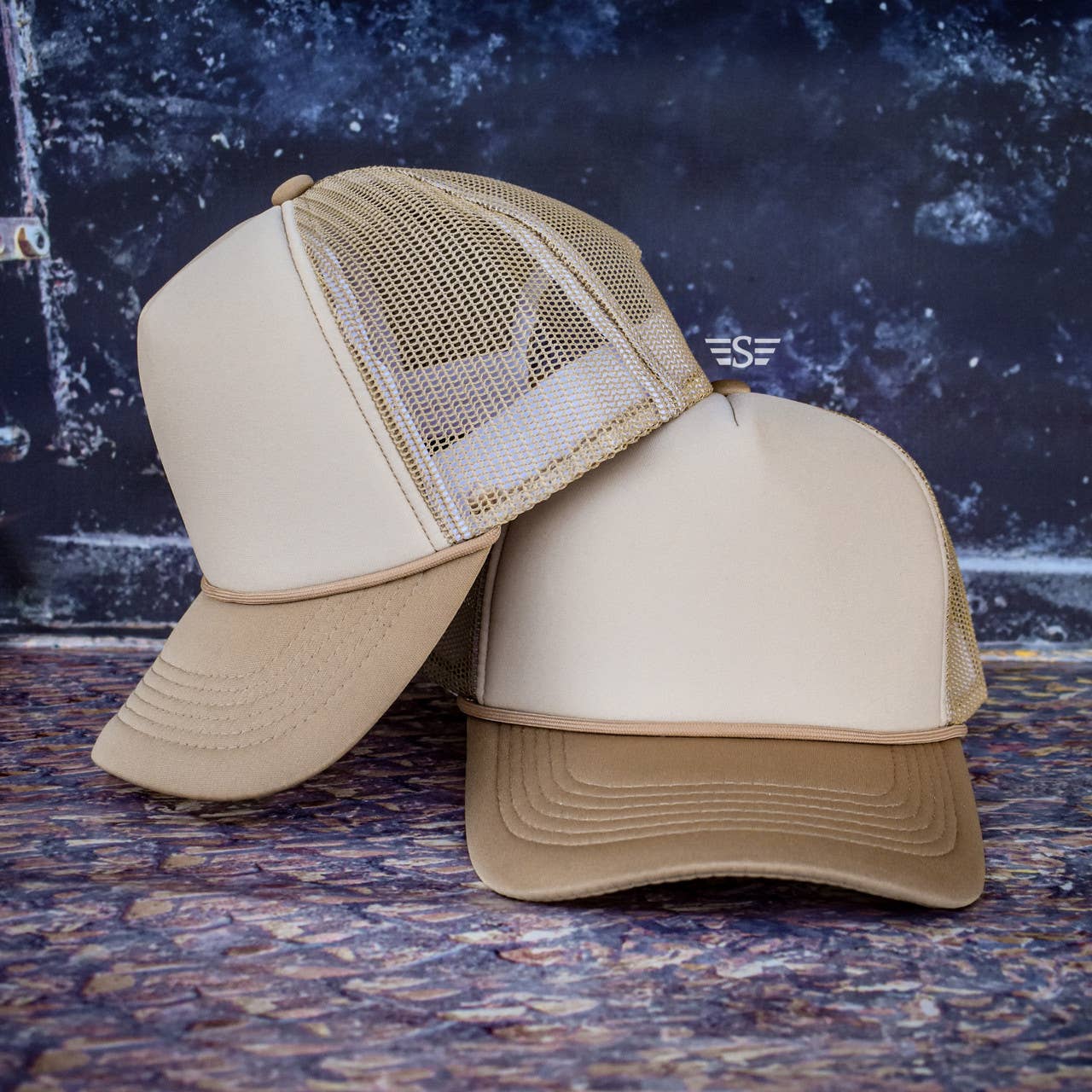 Tri Color Mesh Trucker Cap