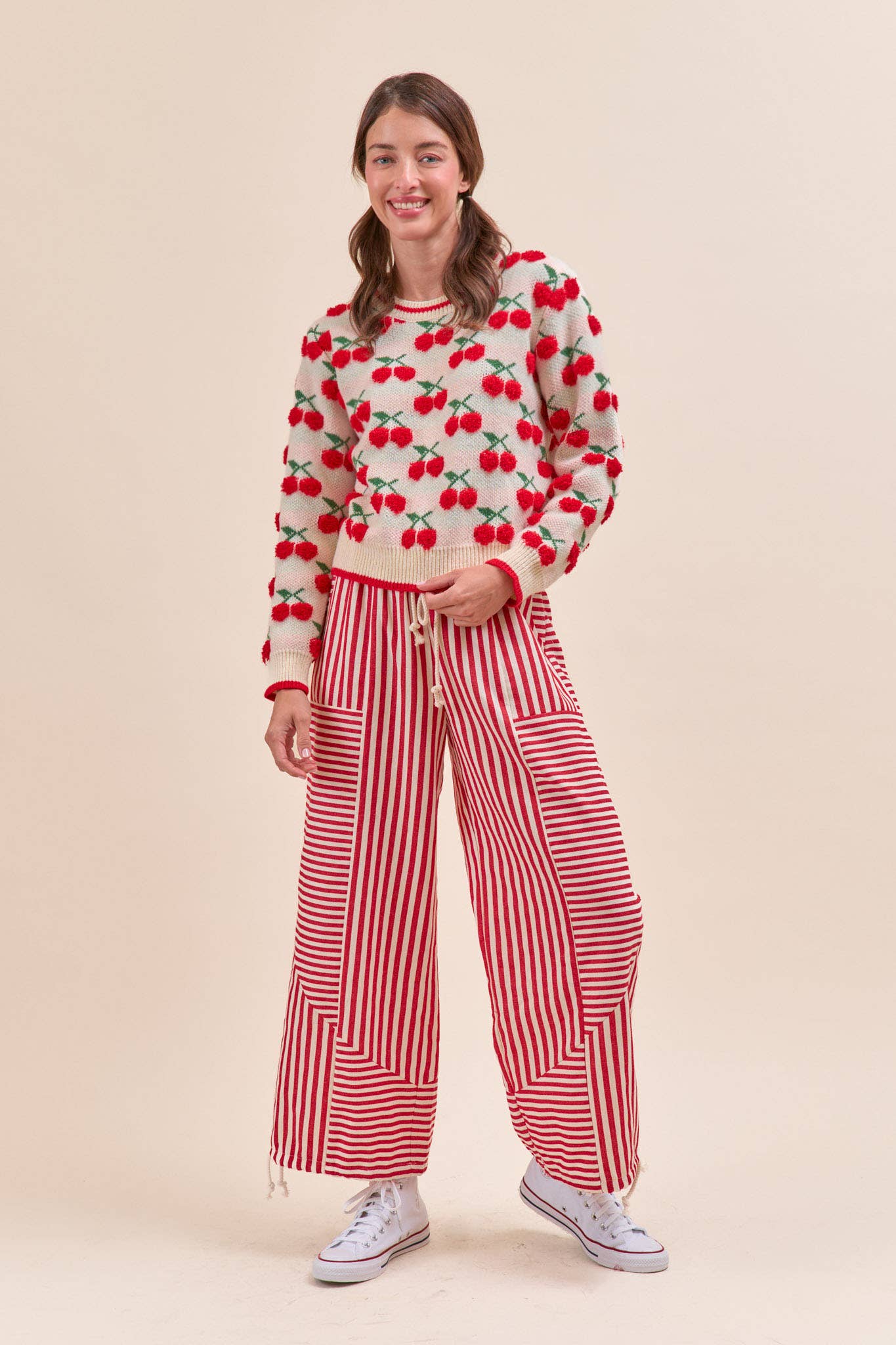 Striped Parachute Pants