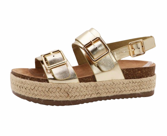 Gold Platform Sandal