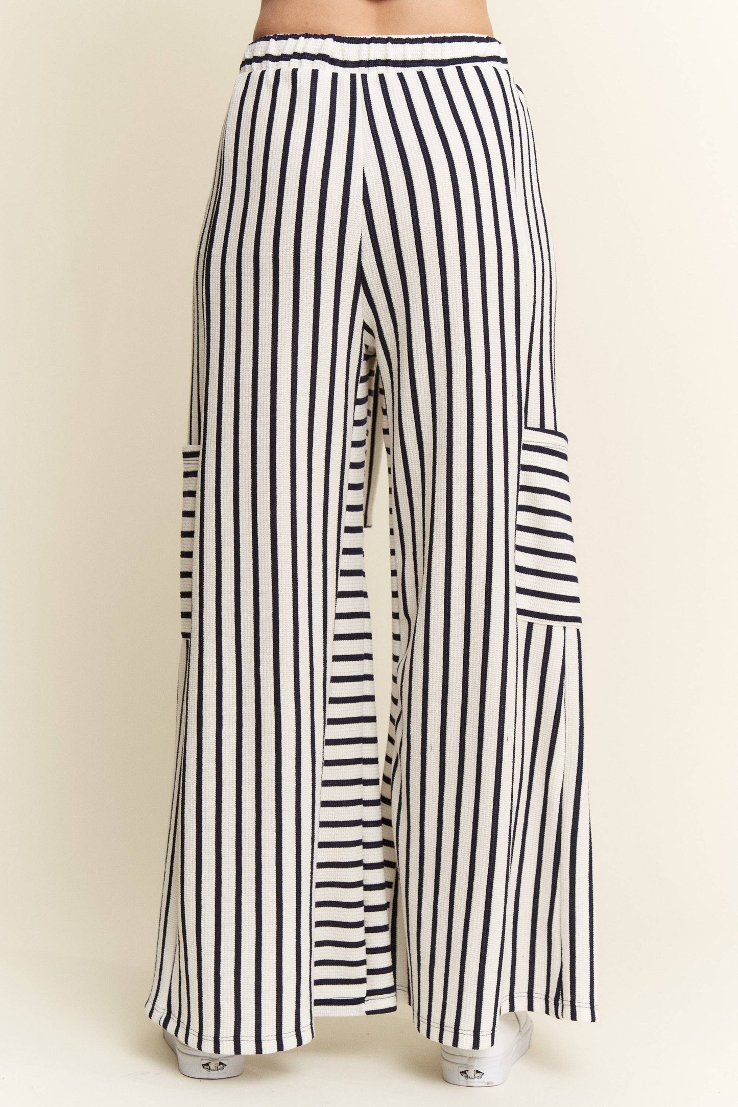 STRIPE WIDE LEG PANTS