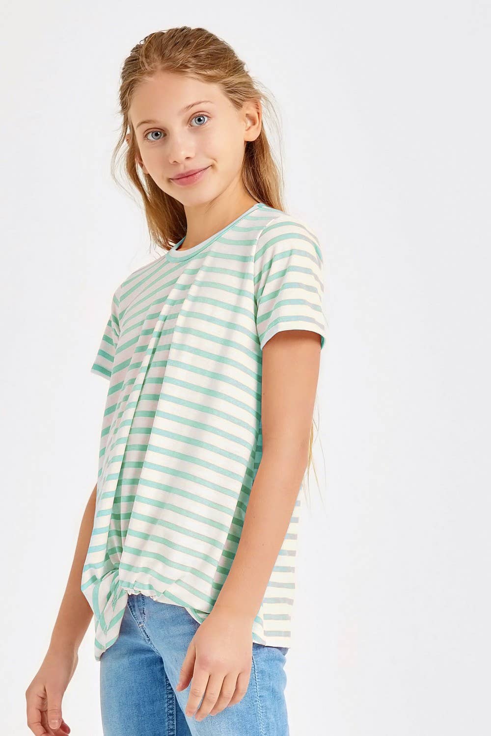 Twist Knot Stripe Shirt