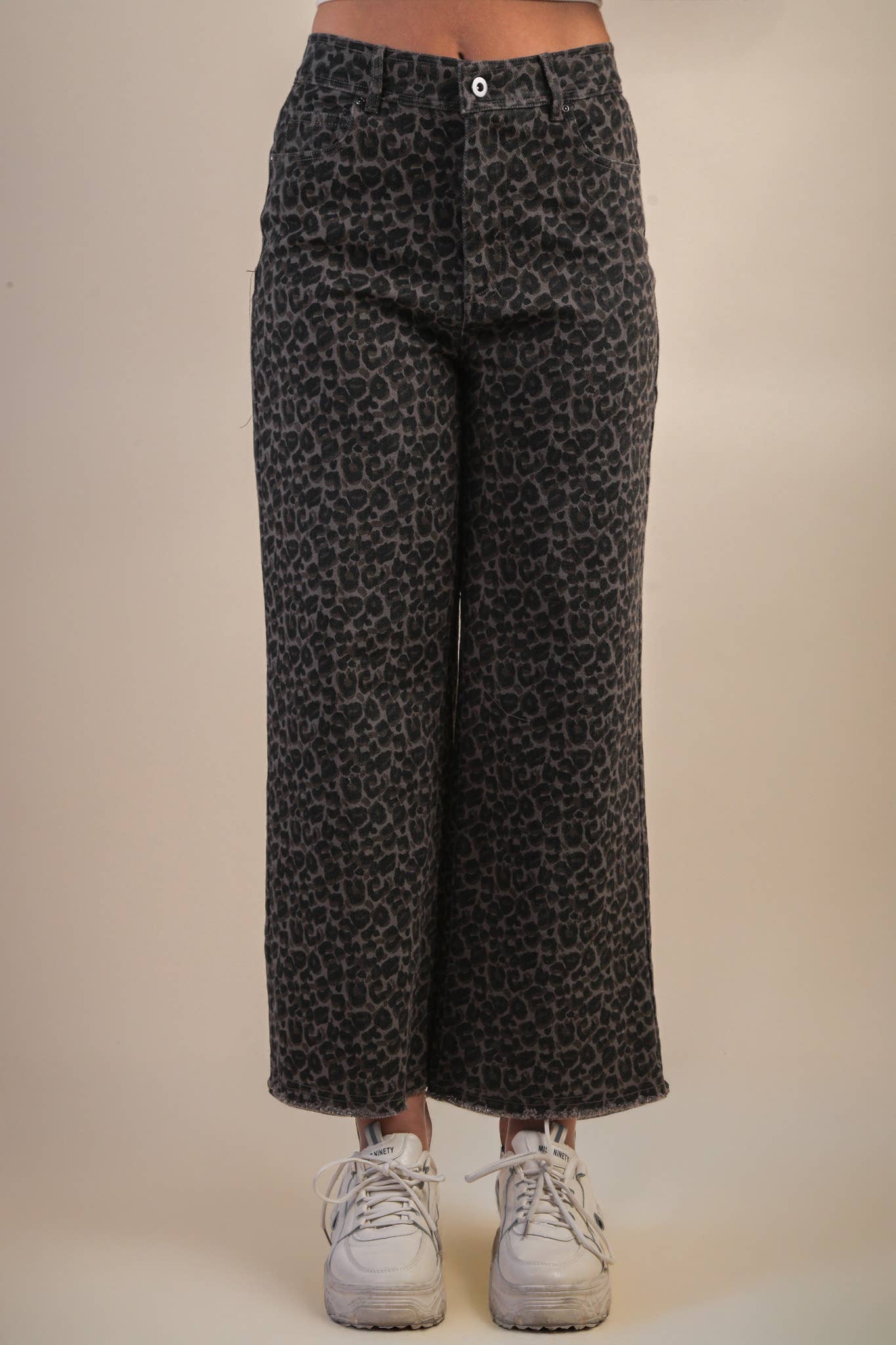 Leopard Straight Pants