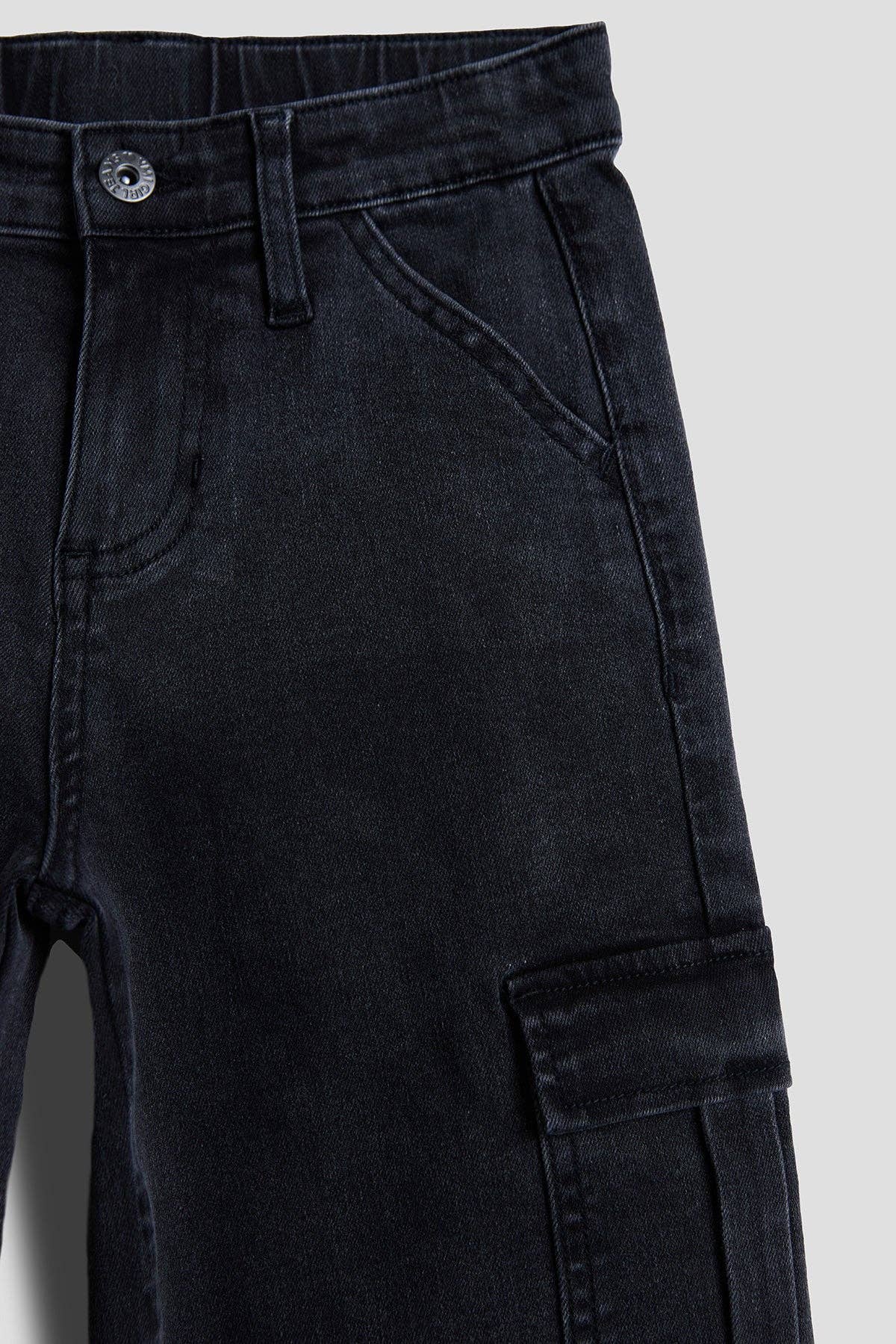 Girls Wide Leg Skater Cargo Jeans
