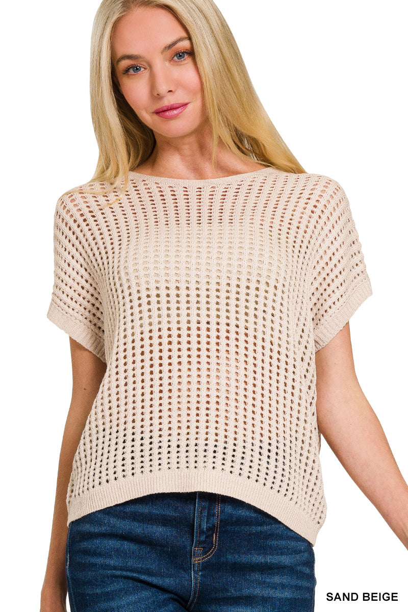 Crochet Knit Top