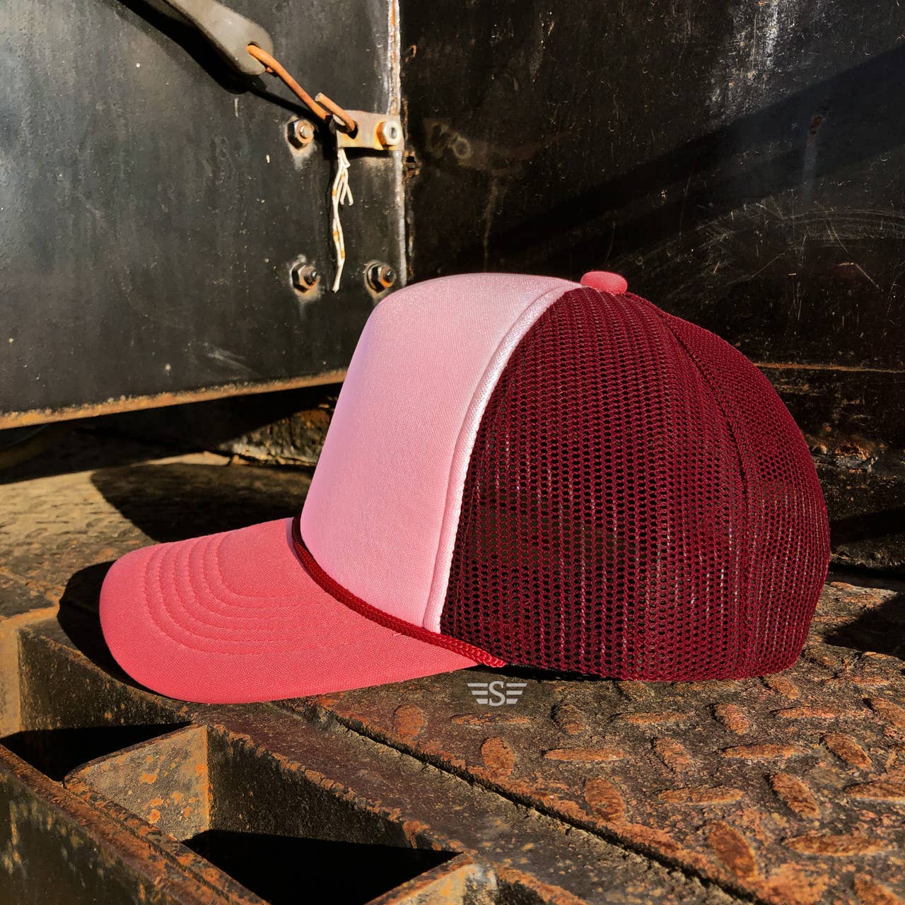 Tri Color Mesh Trucker Cap