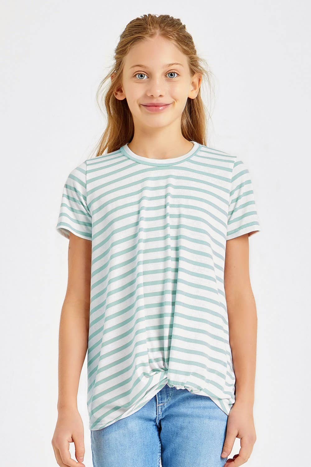 Twist Knot Stripe Shirt