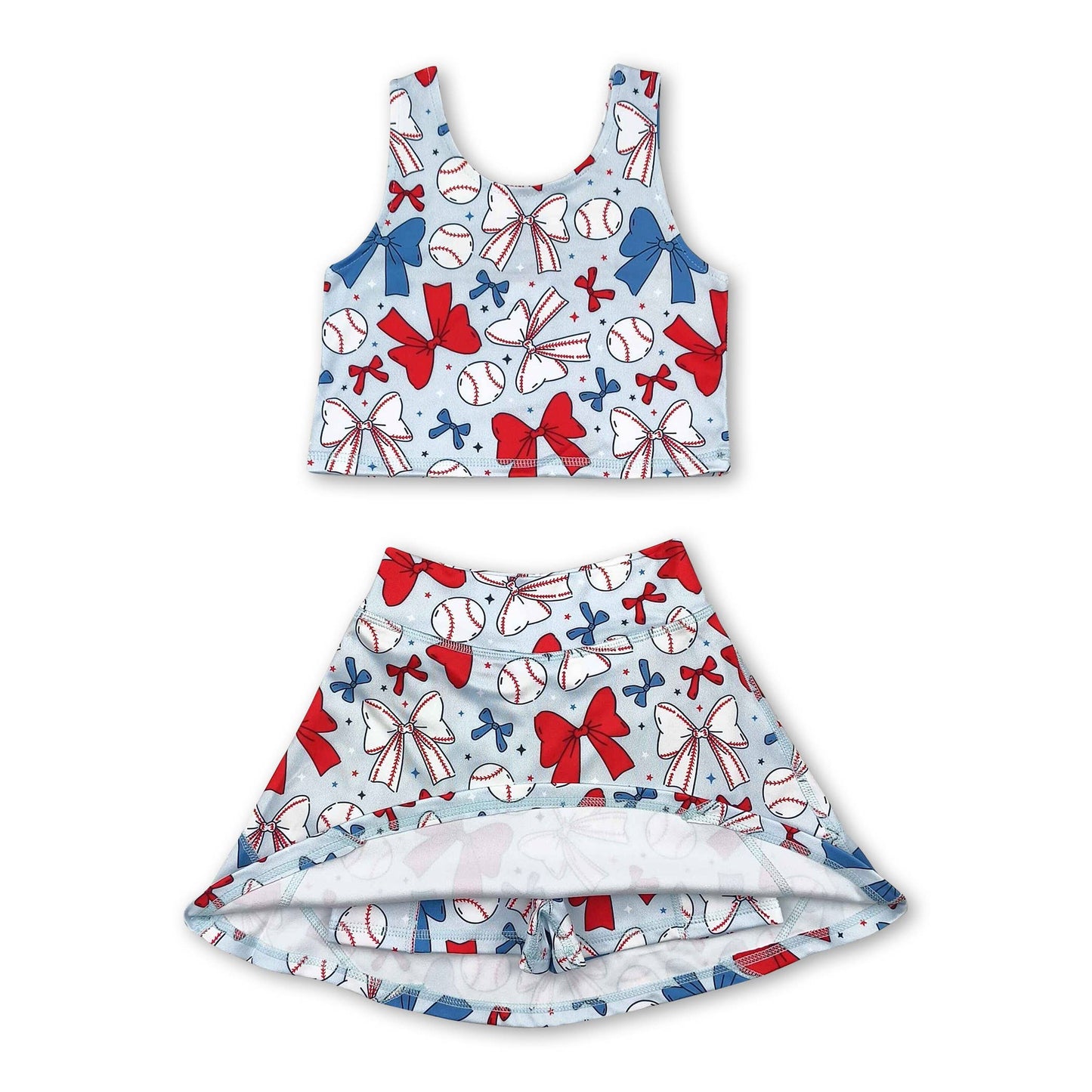 bow baseball girls athletic dresses