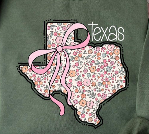 Texas Floral Tee - Comfort Colors