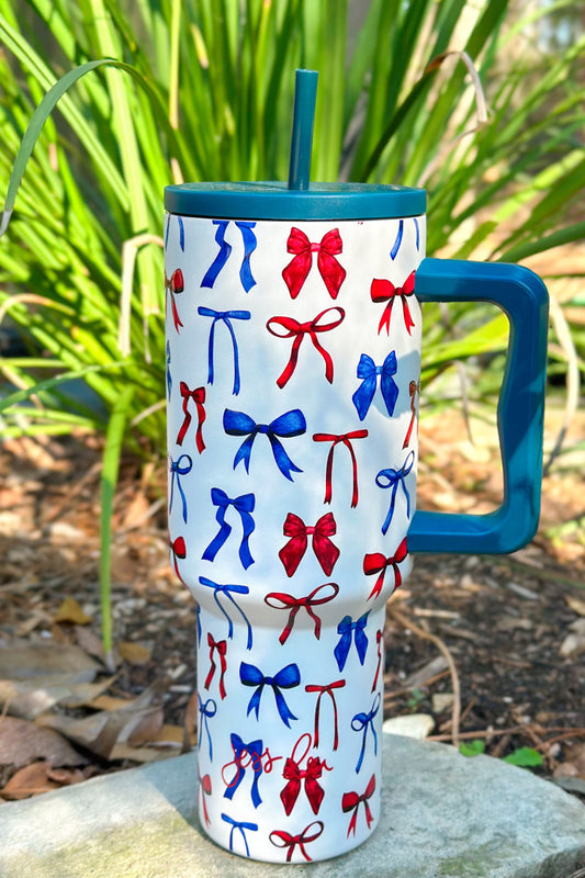 Patriotic Bow Tumbler