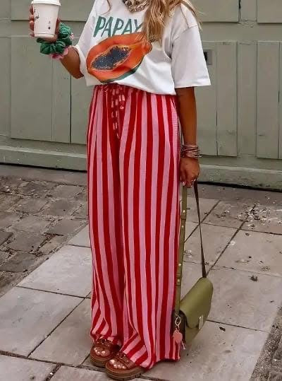 Flowy Striped Pants