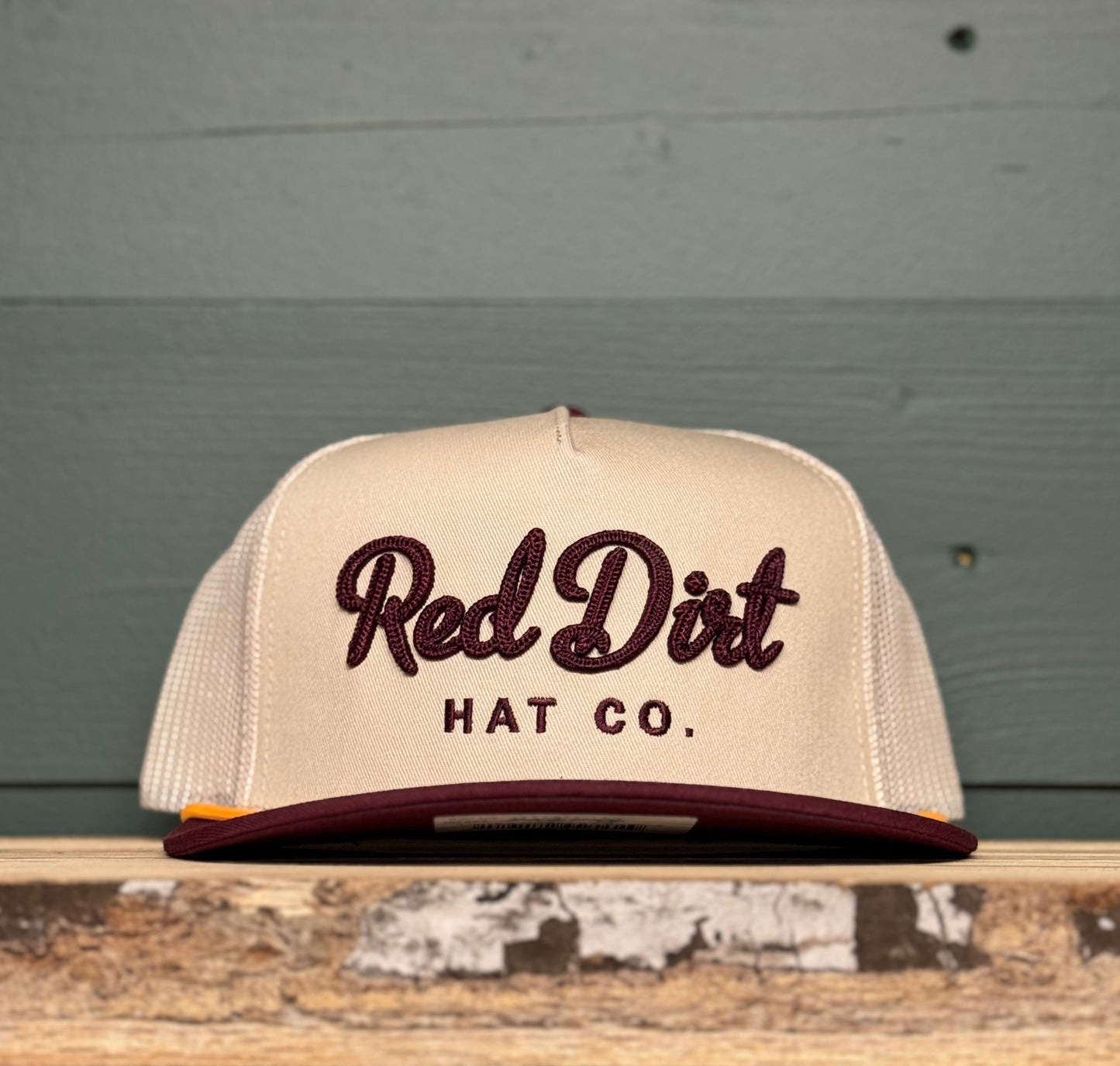 Cowboy Roy-Maroon/Khaki With Maroon Hat