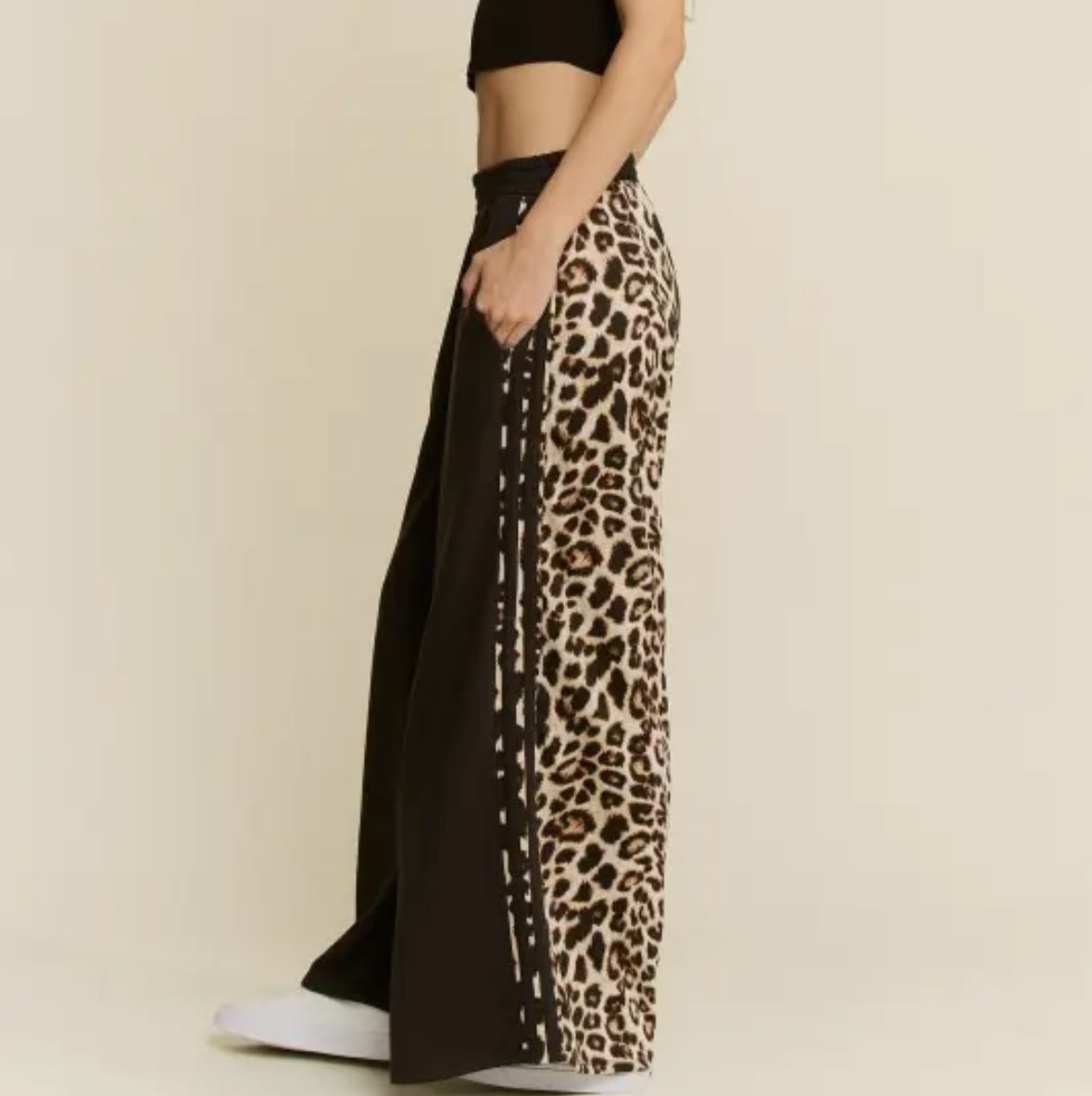 Business in the Front Party in the Back Leopard Pants