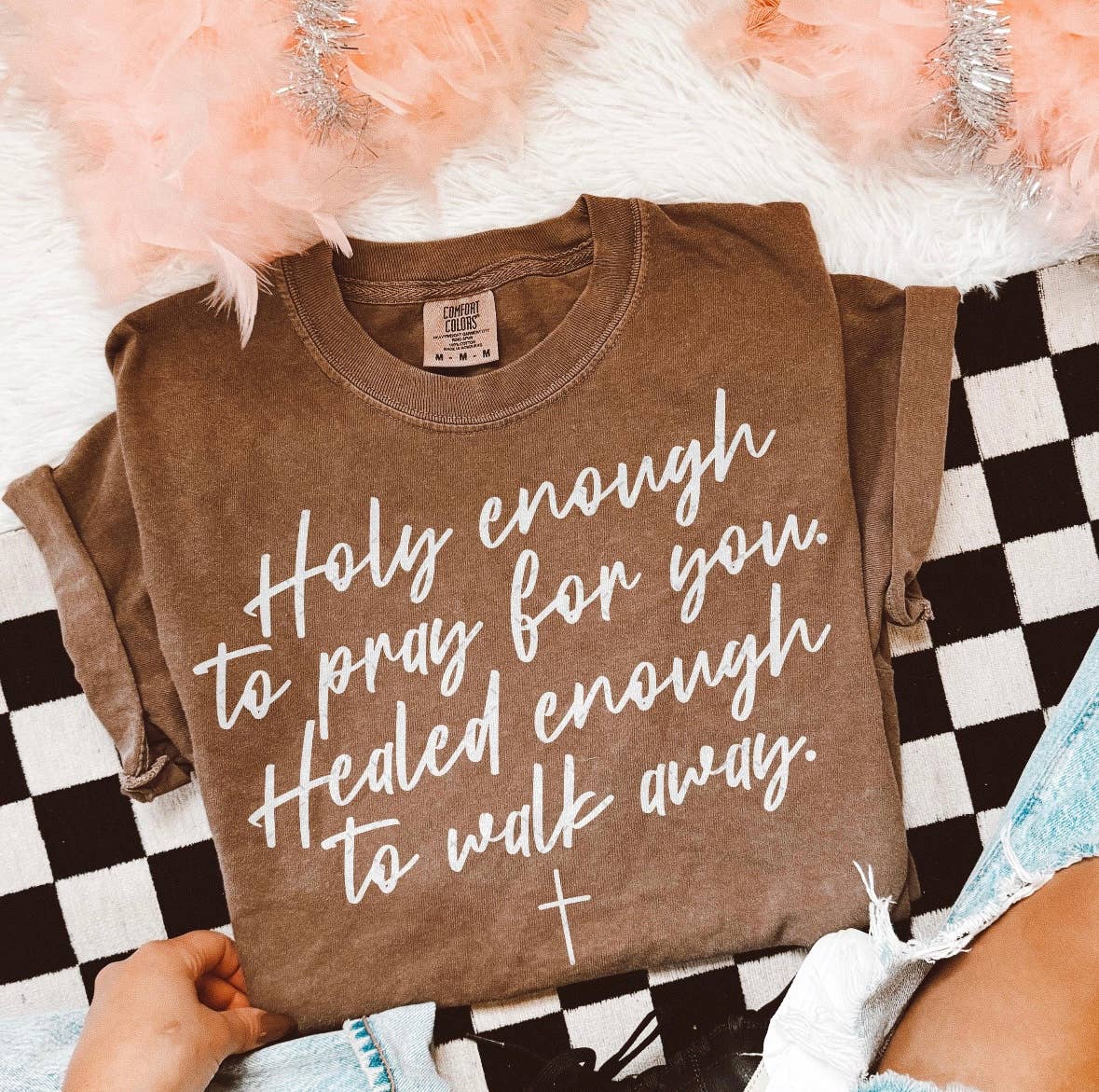 Holy Enough Healed Enough Short Sleeve Shirt