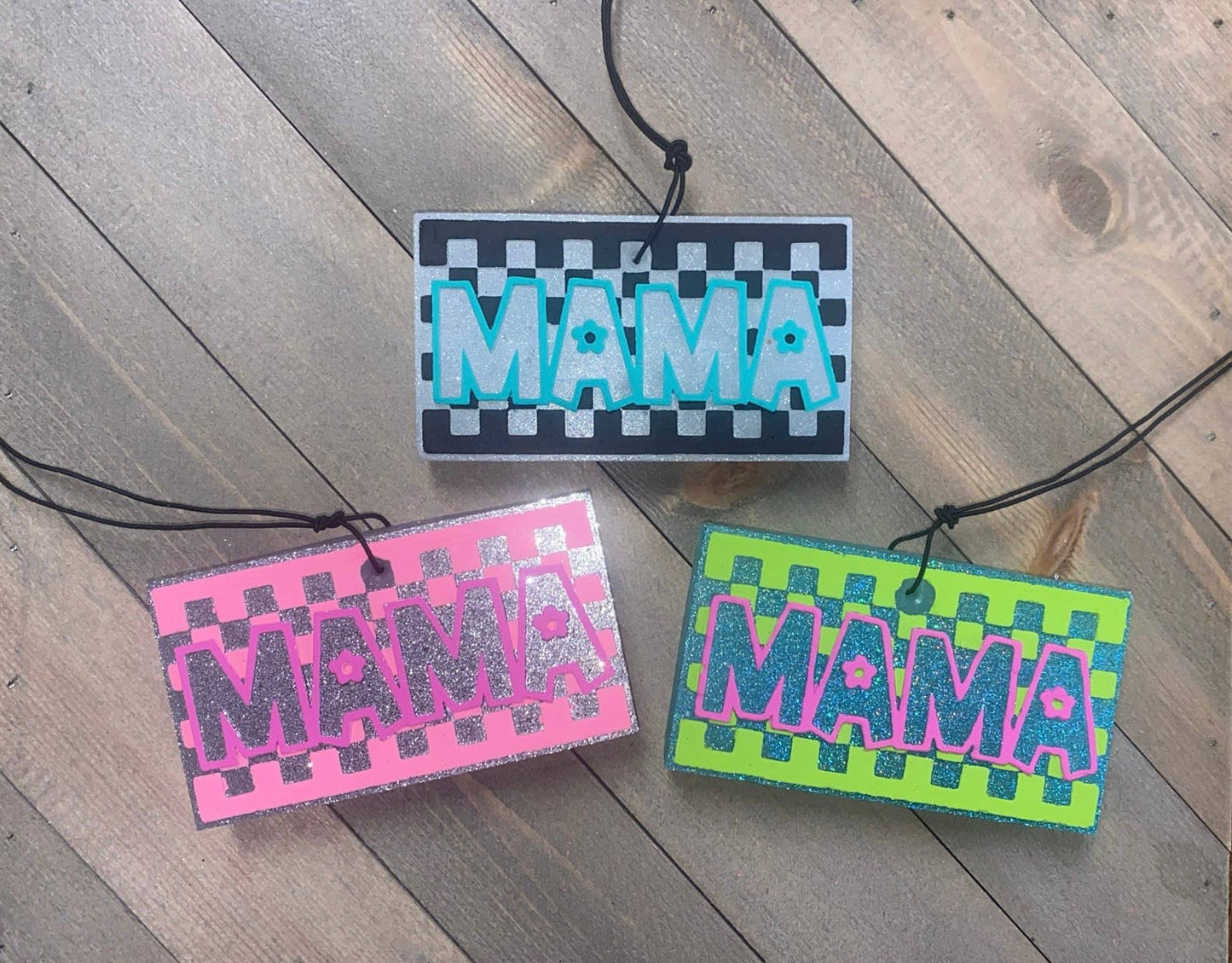 Checkered Mama Fringe Freshie