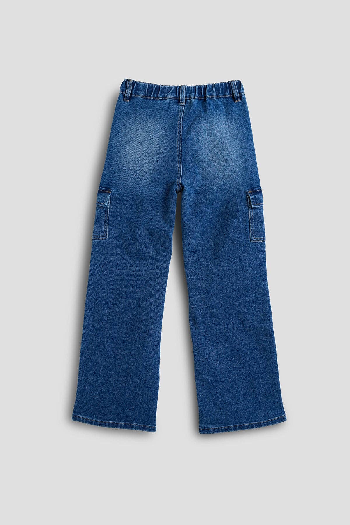 Girls Wide Leg Skater Cargo Jeans