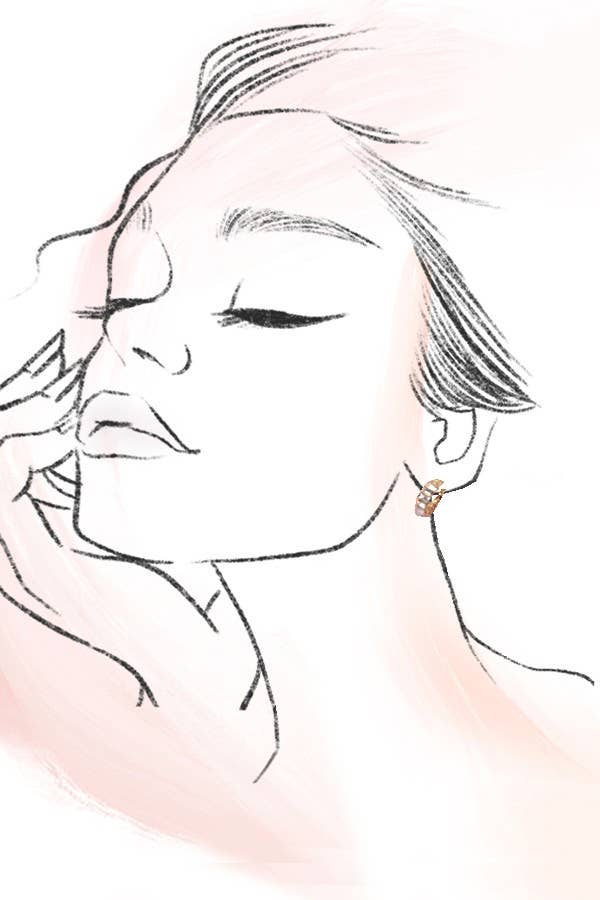 DOUBLE HOOP EARRINGS