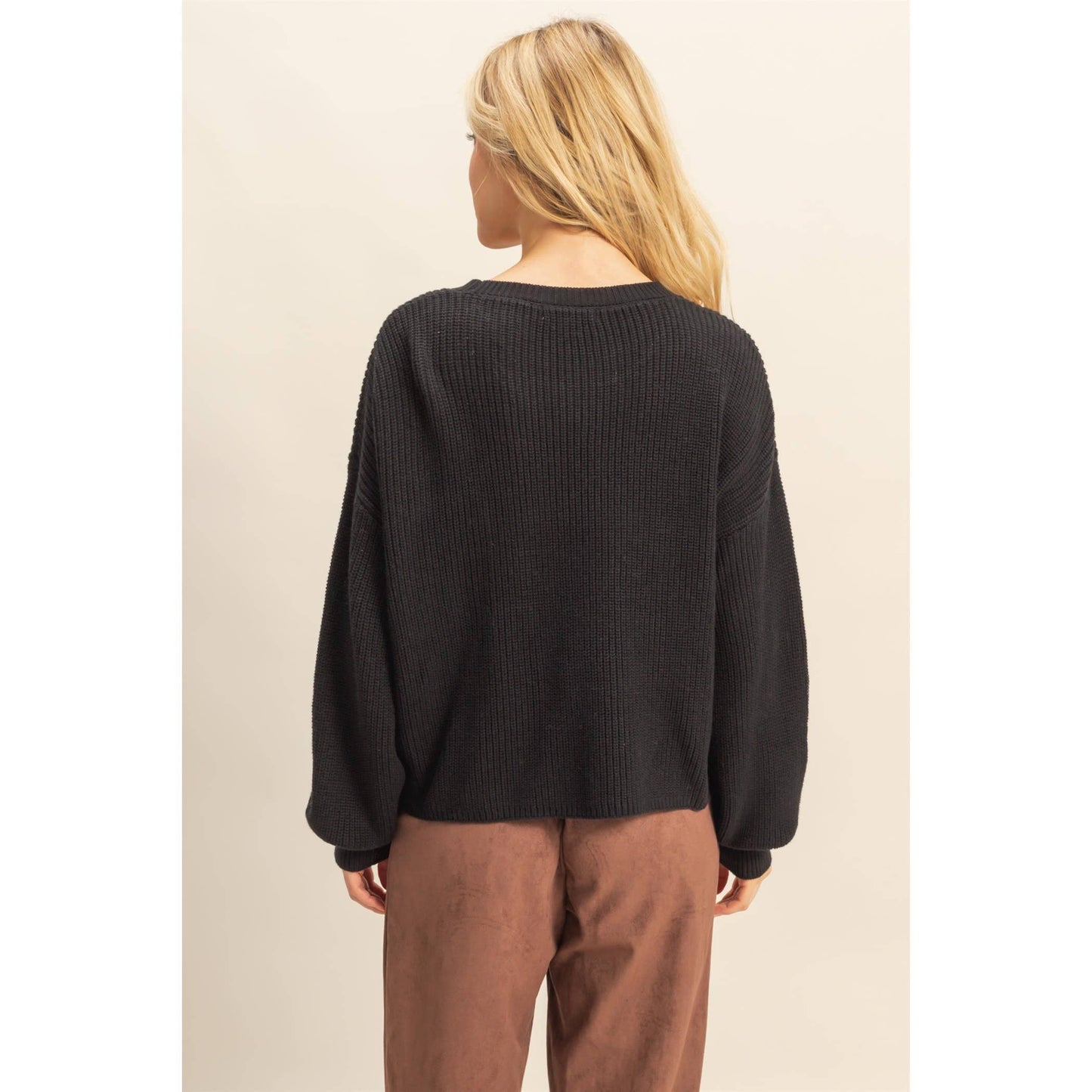 Pocket Crew Neck Sweater