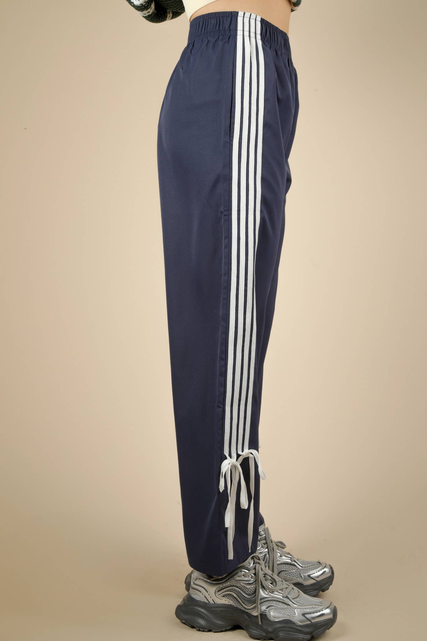 Side Ribbon Jersey Pants