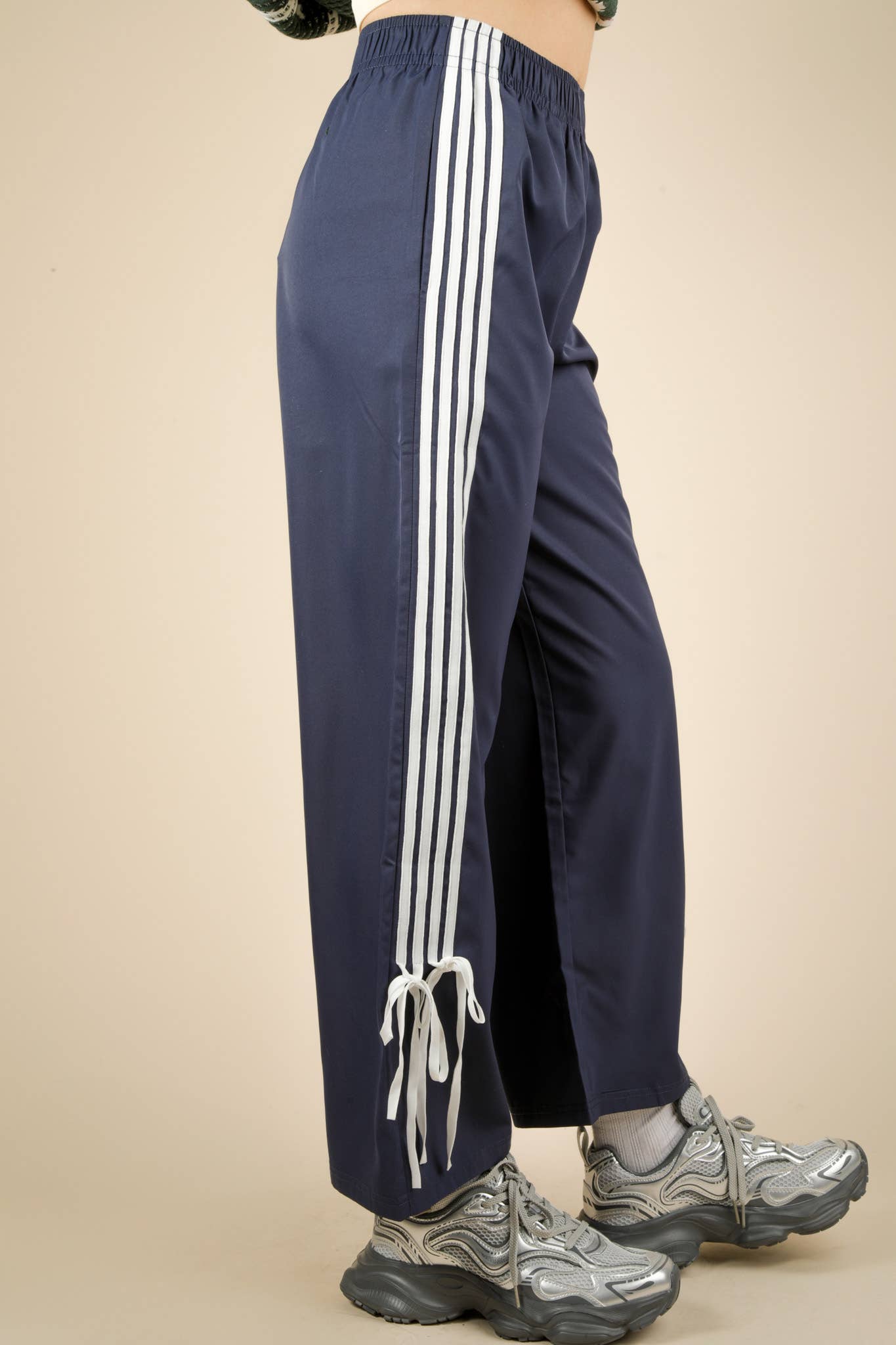 Side Ribbon Jersey Pants