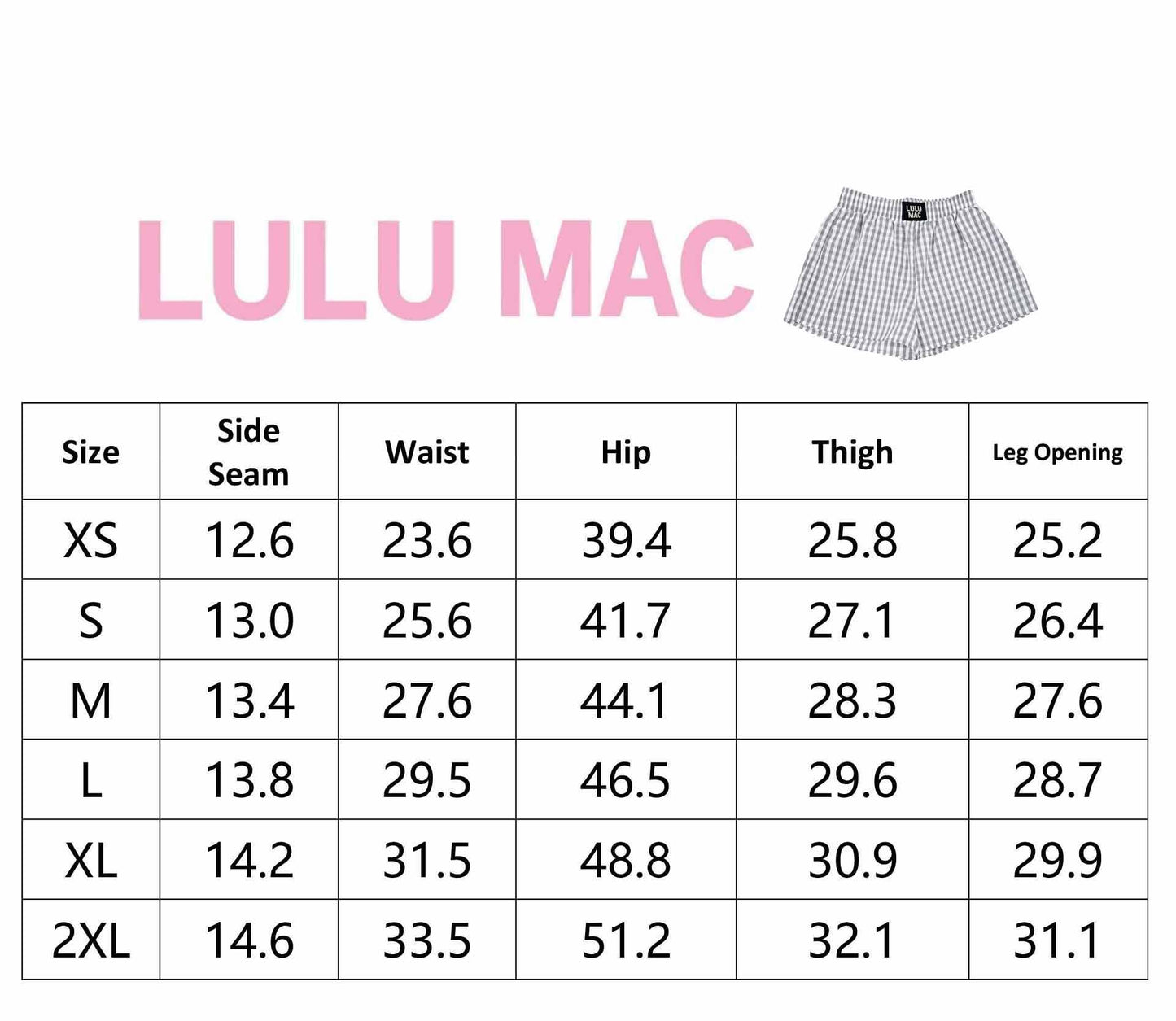 PINK GINGHAM BOXER SHORT