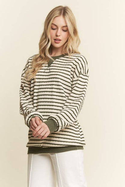 LONG SLEEVE STRIPE TOP