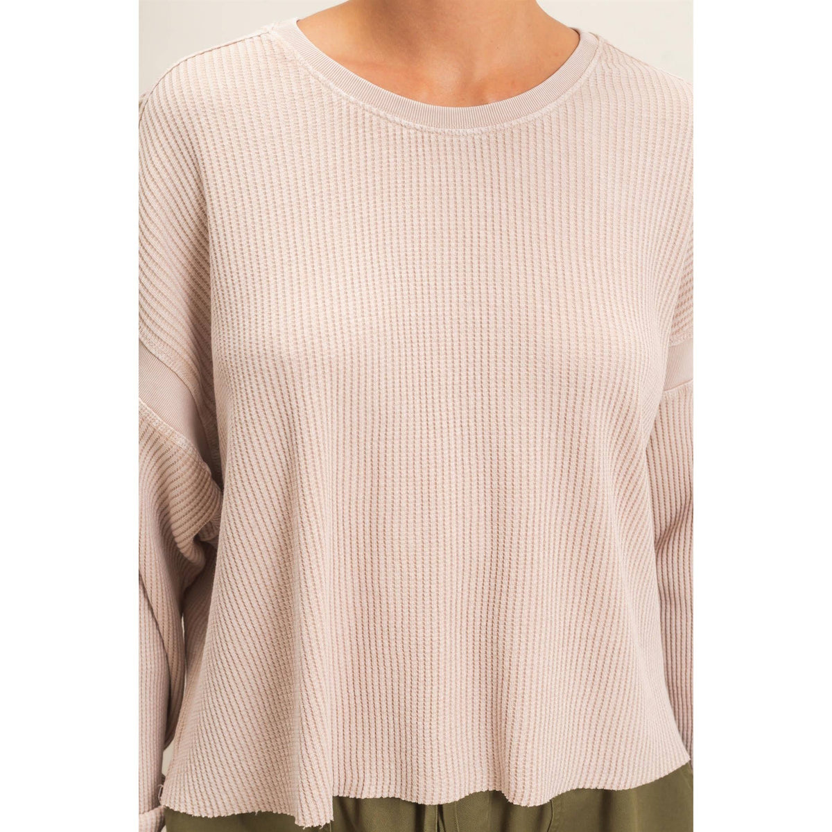 Waffle Open Back Top