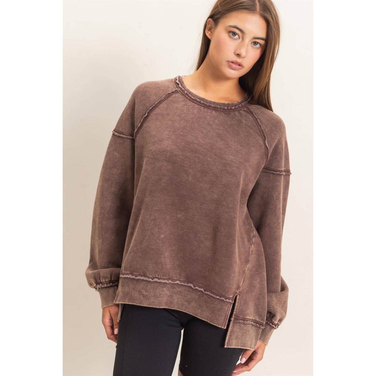 Raw Edge Sweatshirt