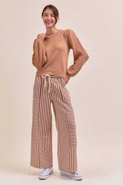 Striped Parachute Pants