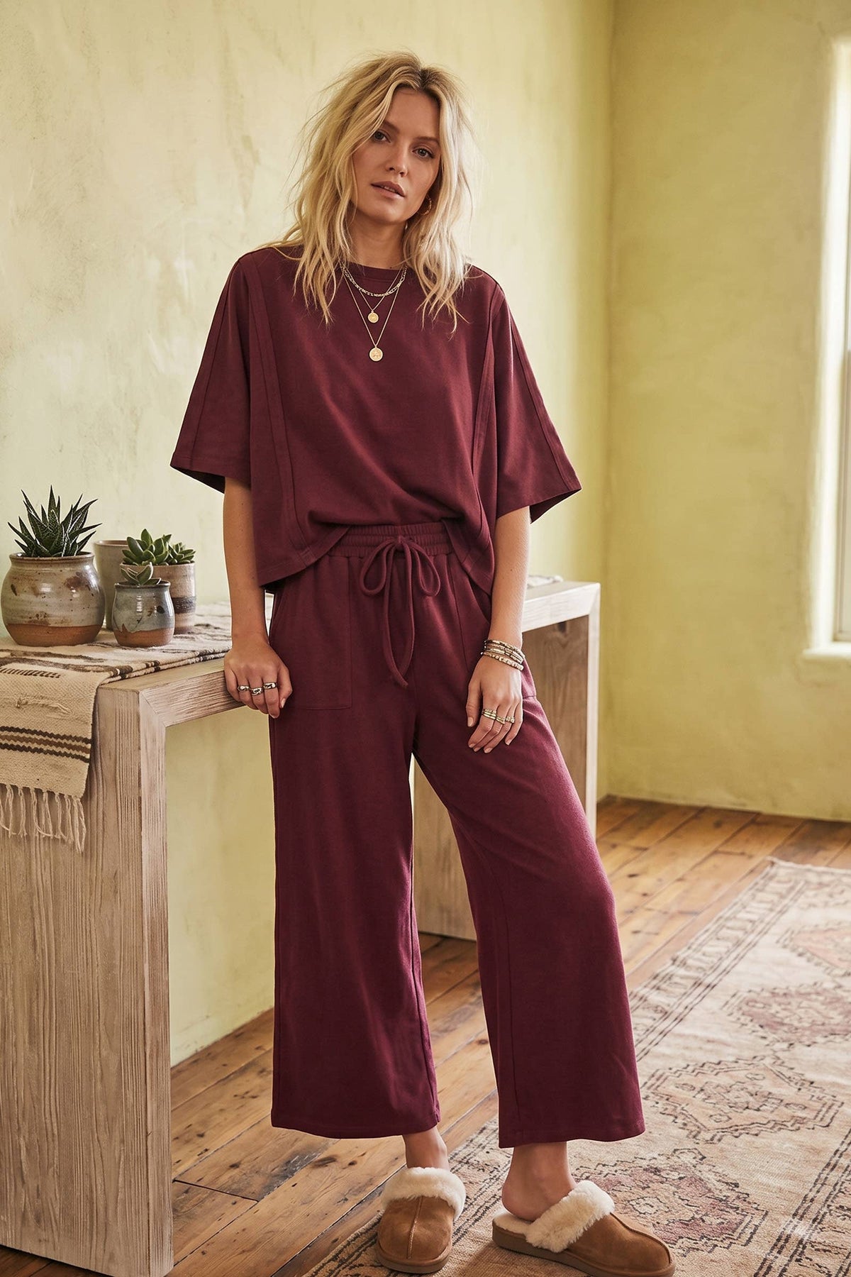 Boxy Top & Wide Pant Set