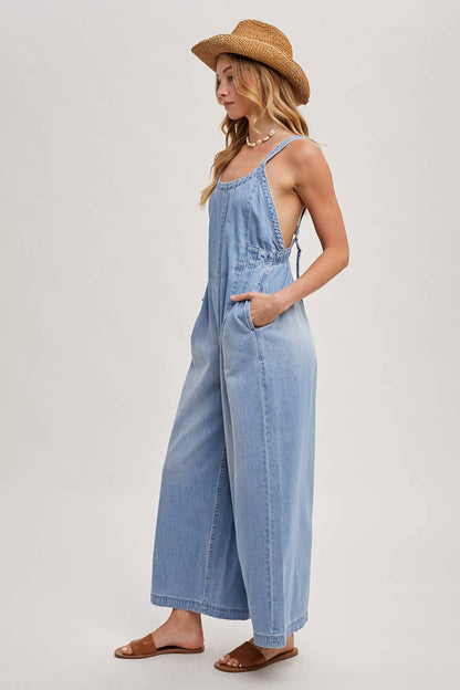 DENIM OVERALL JUMPSUIT