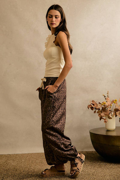 LEOPARD BALLOON PANTS