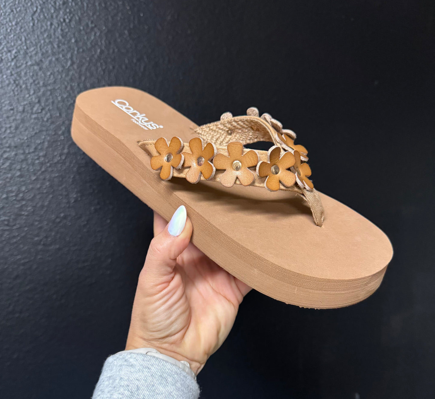 No Running Flower Sandal