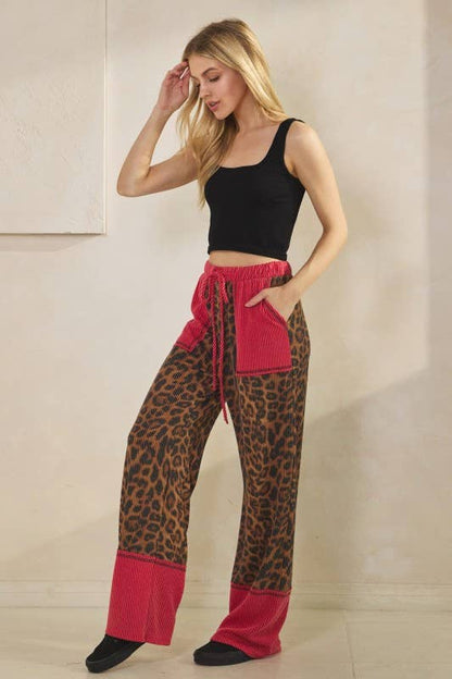 Leopard URBAN RIBBED PANTS