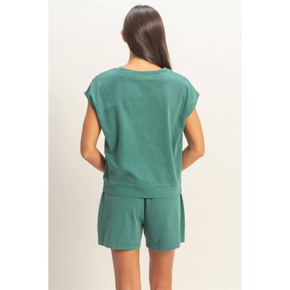 Sleeveless Shorts Set