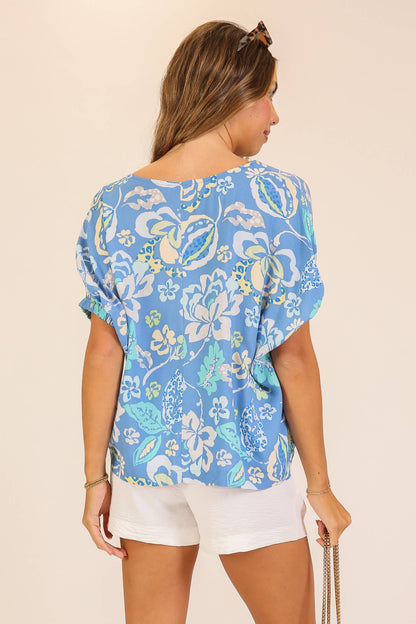 Coastal Bloom Blouse
