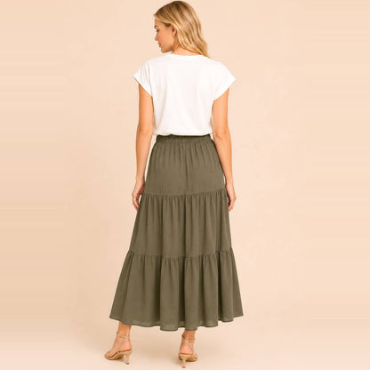Tiered Maxi Skirt