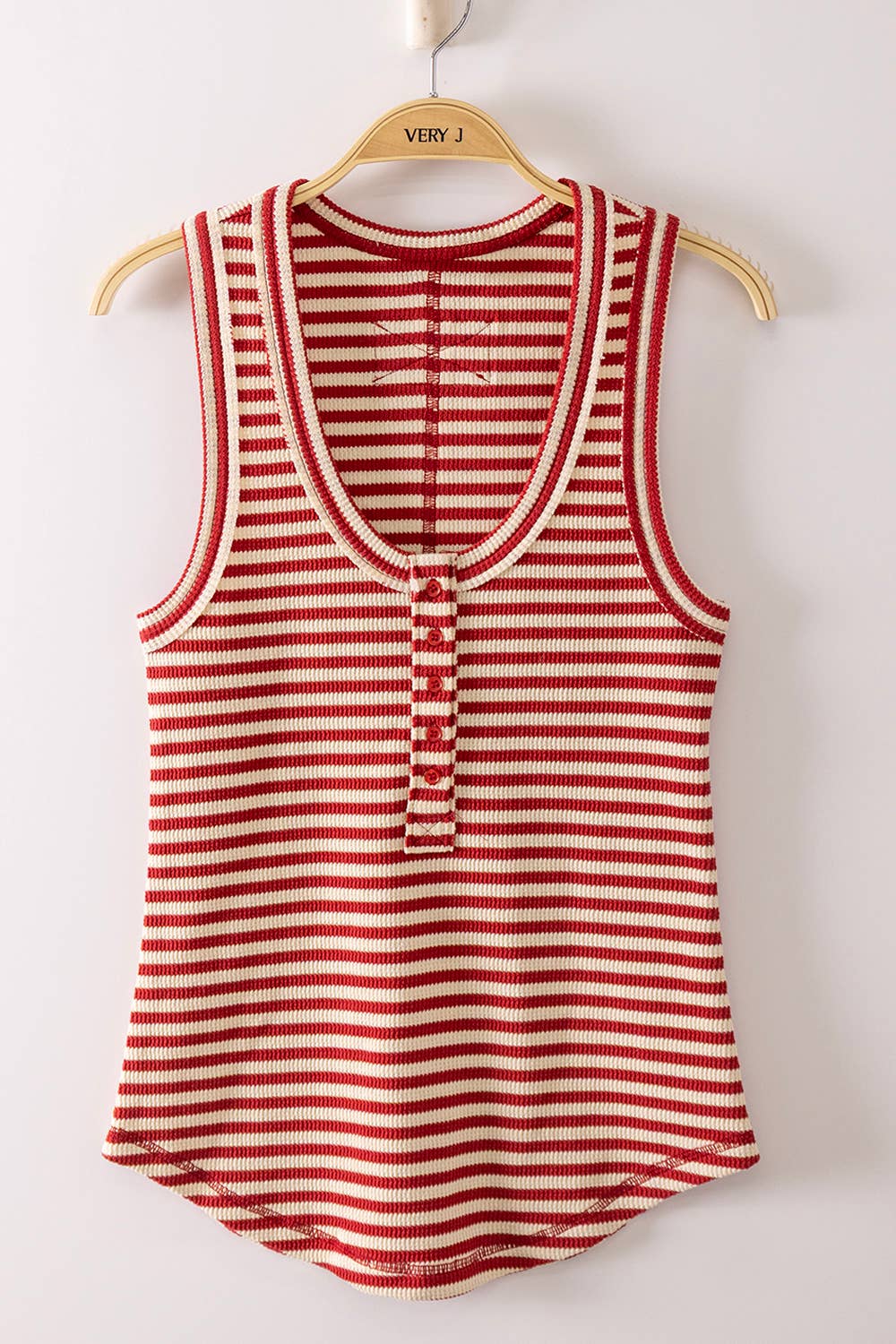Striped Button Down Tank