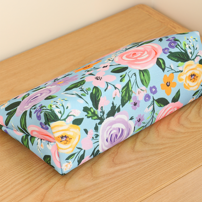 Floral Canvas Cosmetic Case Toiletry Bag Makeup Bag