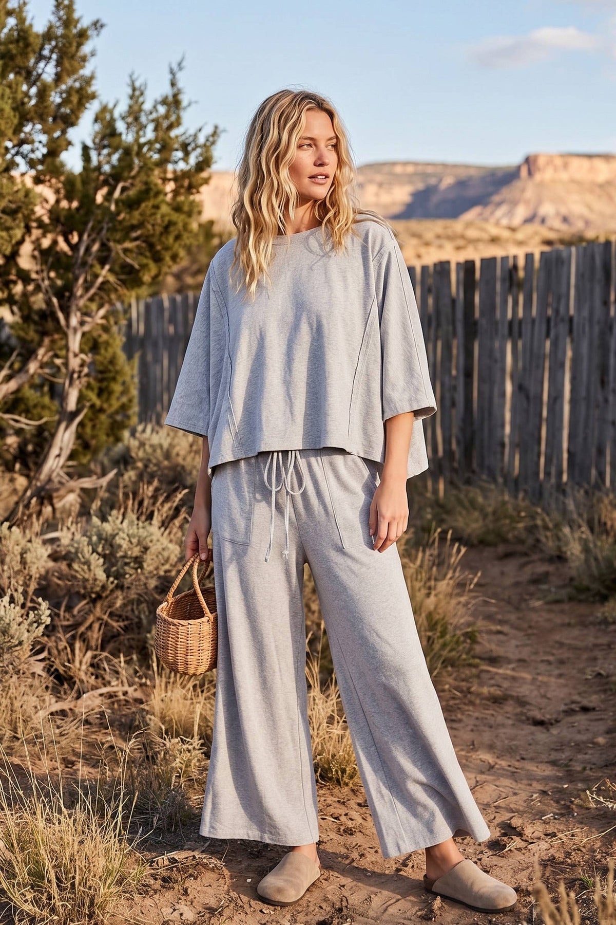 Boxy Top & Wide Pant Set